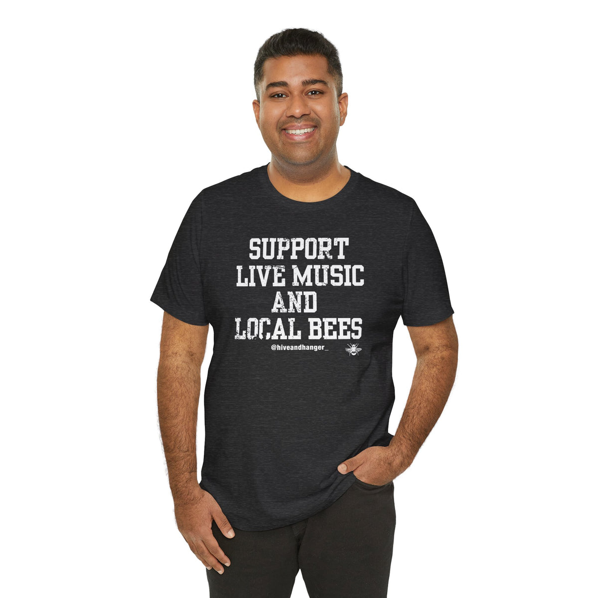Support Live Music and Local Bees - Graphic Tee